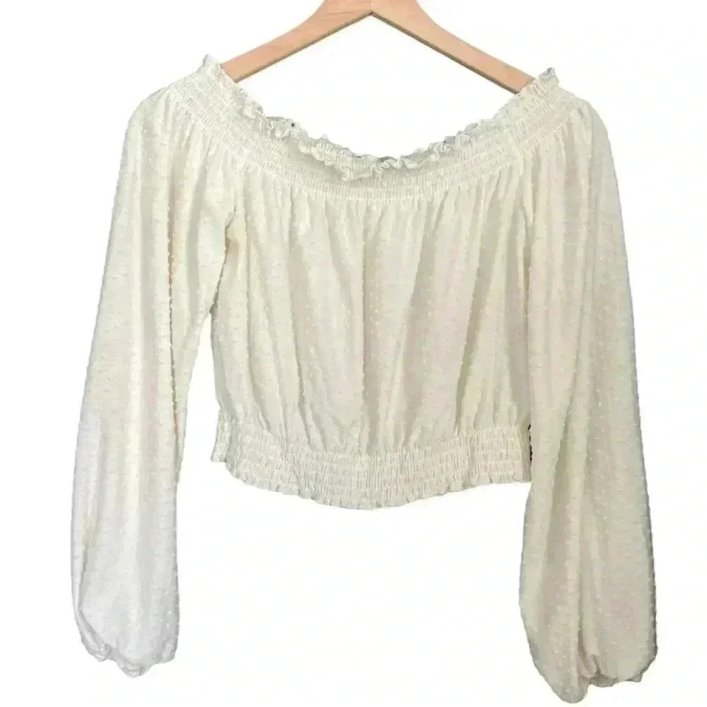 H&M Swiss Dot Blouse
